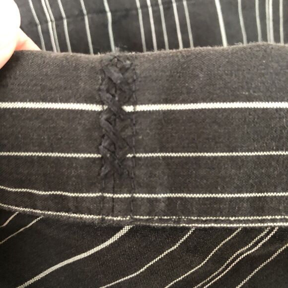 Quiksilver Mens Black Striped Button Down Shirt Pocket Tag Size XL - Picture 16 of 16